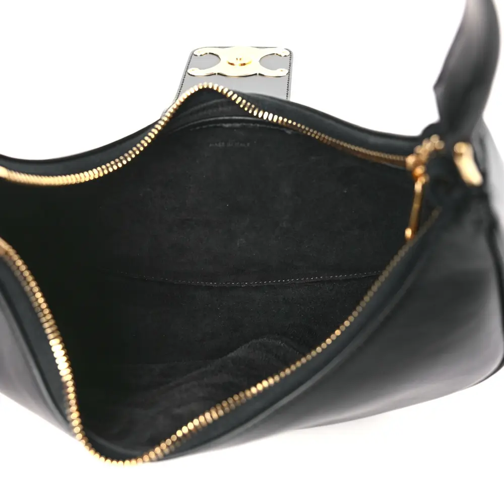Lushentic Bag - Celine Medium Ava Triomphe in Black Leather - Image 6