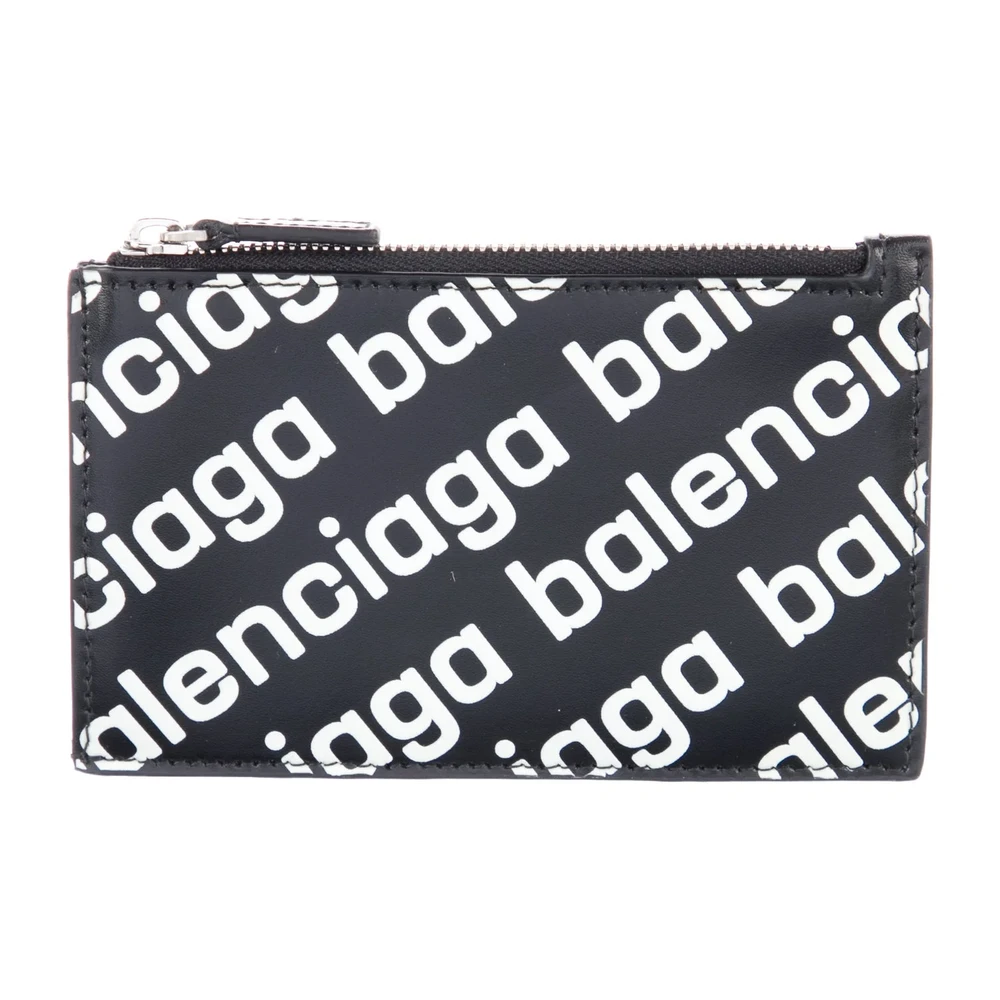 Lushentic Bag Medium Wallet - Black Printed Calfskin Leather