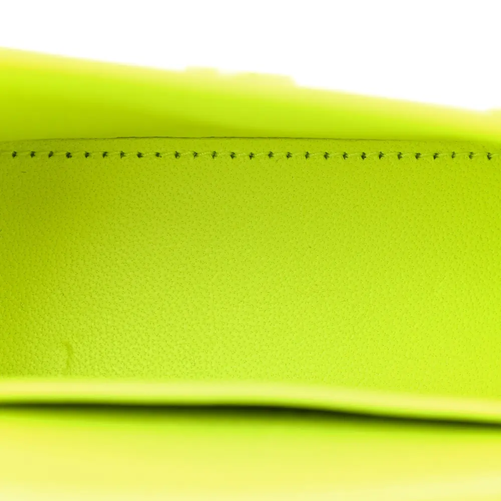 Lushentic Grade Handbags Mini Hourglass Top Handle Bag Fluo Yellow - Image 7