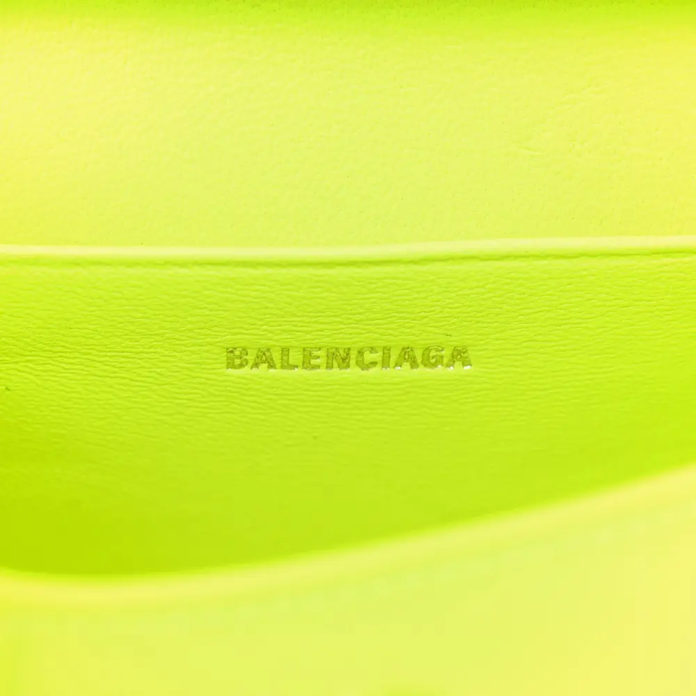 Lushentic Grade Handbags Mini Hourglass Top Handle Bag Fluo Yellow - Image 2