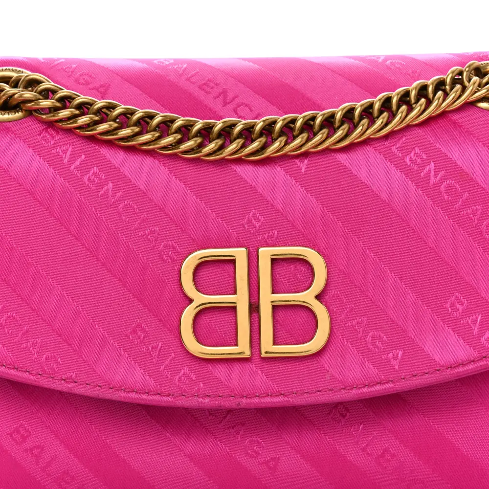 Lushentic Grade Bag S BB Round Shoulder Bag Rose Magenta Nylon - Image 8