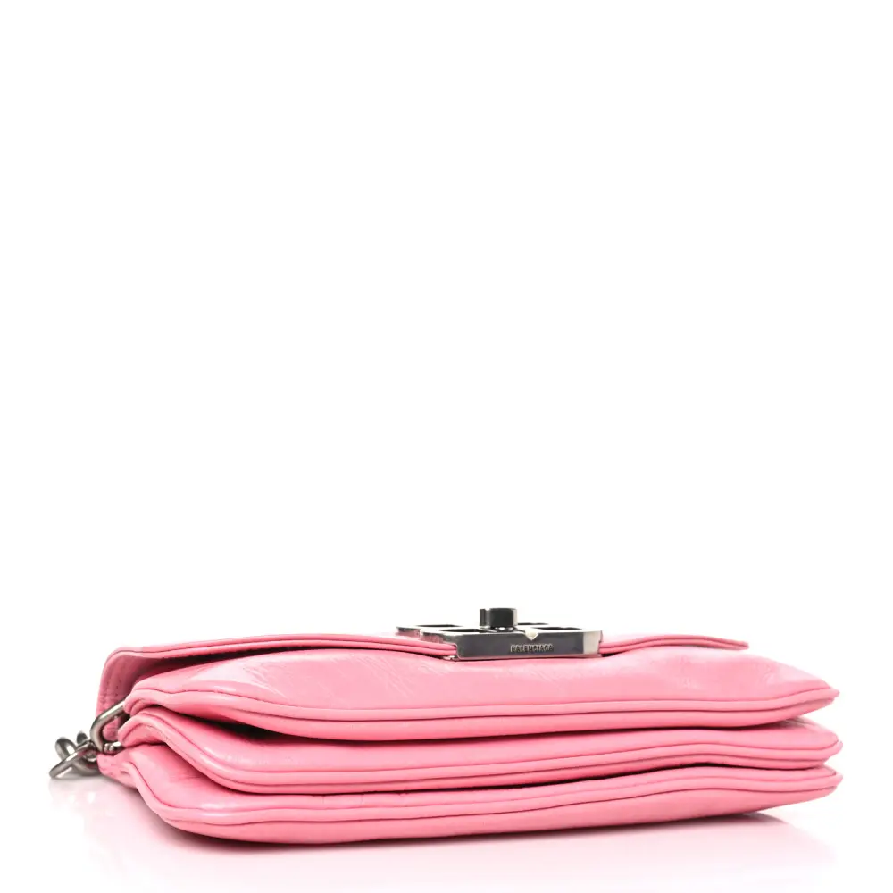 Lushentic Small BB Soft Flap Bag in Sweet Pink Calfskin Leather - Image 6
