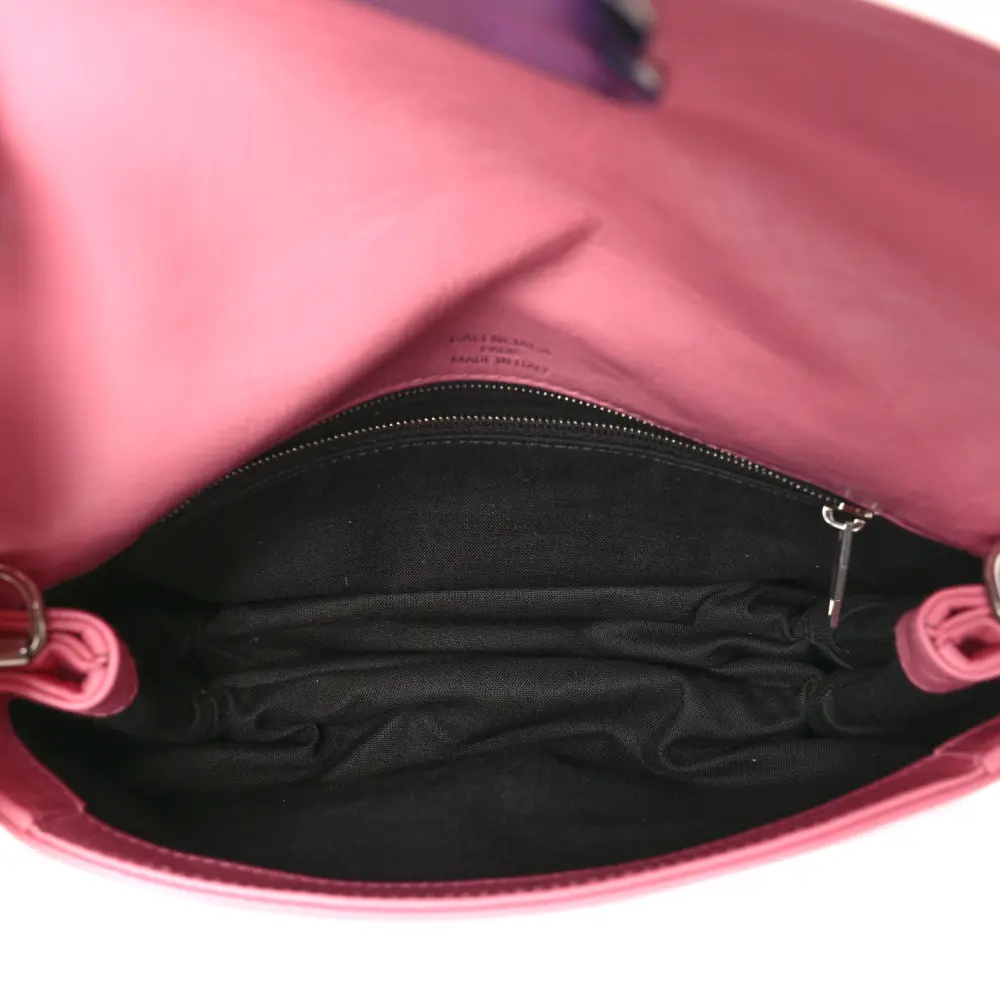 Lushentic Small BB Soft Flap Bag in Sweet Pink Calfskin Leather - Image 7