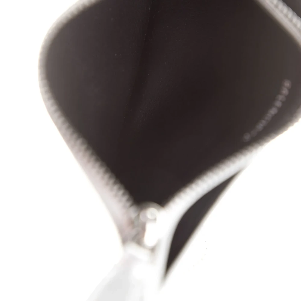 Lushentic Replicas Small Wallet Metallic Silver Printed Leather - Image 3