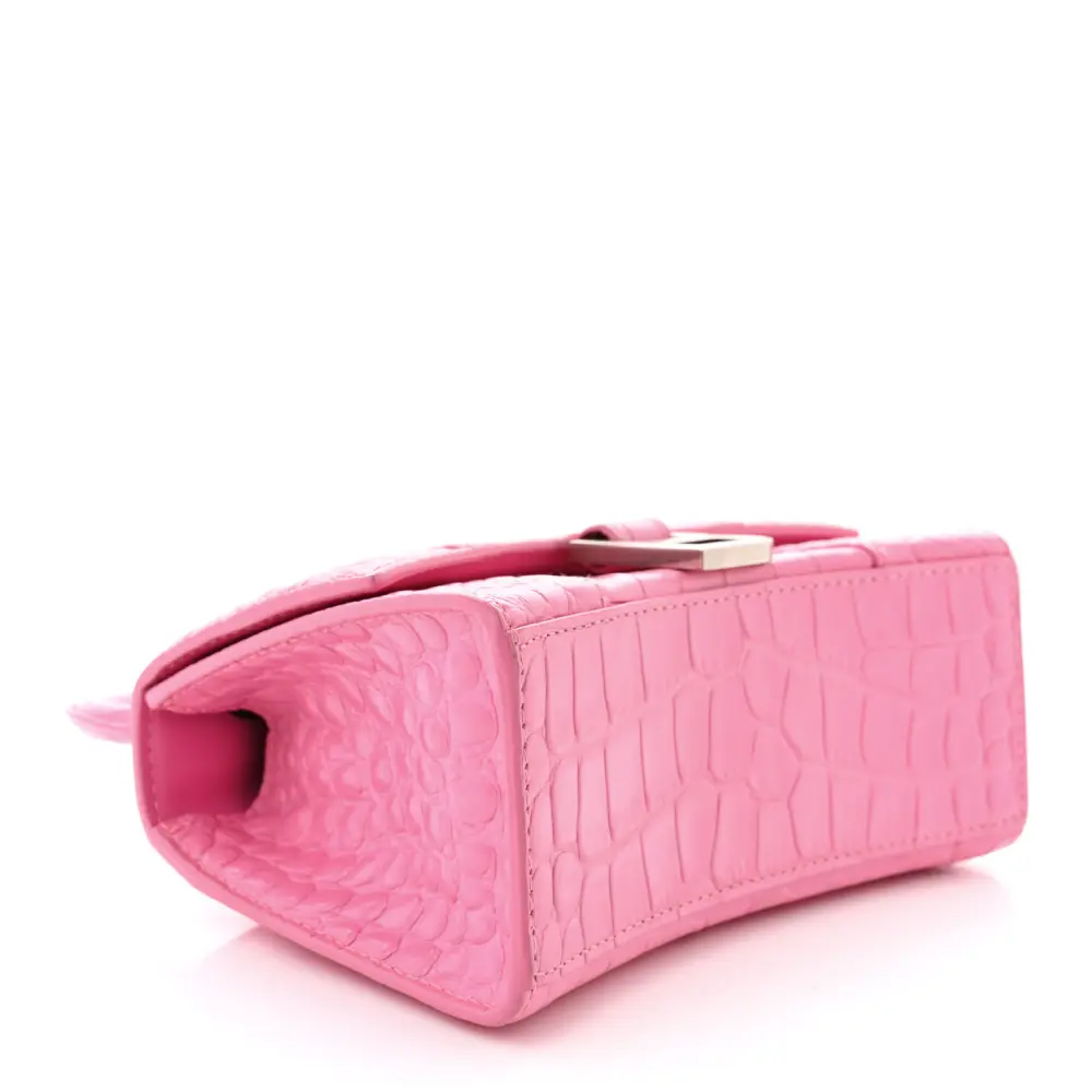 Lushentic Grade XS Hourglass Top Handle Bag in Baby Pink Leather - Image 6