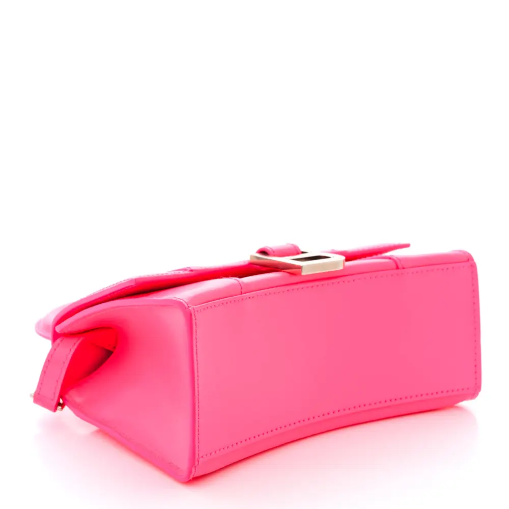 Lushentic Quality Handbags - XS Hourglass Hot Pink Shiny Leather - Image 6