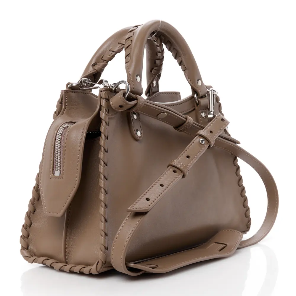 Lushentic Replicas XS Neo Classic City Bag - Dark Mink Grey Leather - Image 3