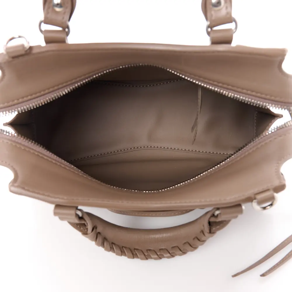 Lushentic Replicas XS Neo Classic City Bag - Dark Mink Grey Leather - Image 7