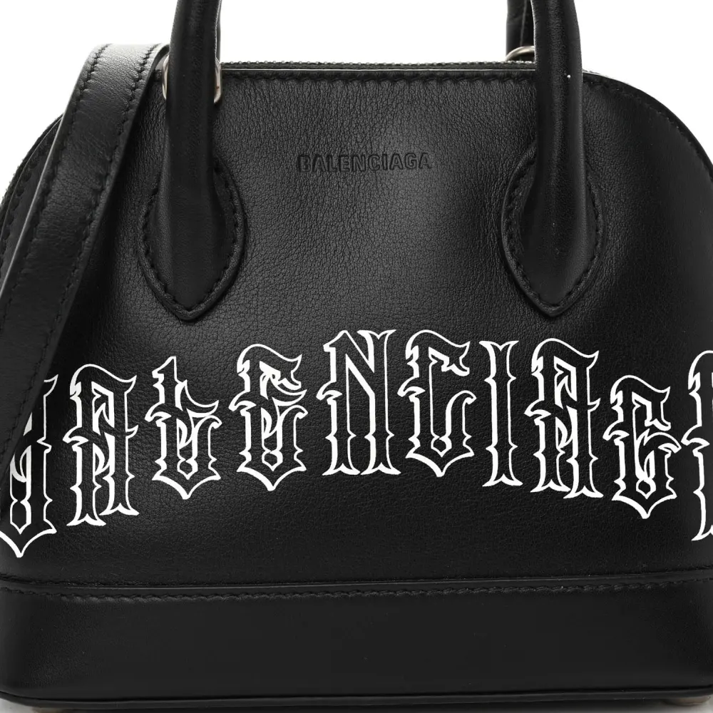 Lushentic Replica XXS Ville Top Handle Bag in Black & White - Image 8