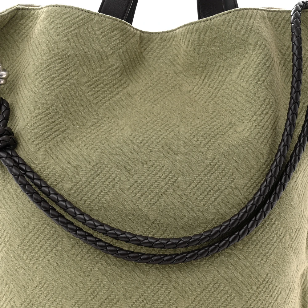 Lushentic Reviews Maxi Avenue Knot Tote Crocodile Jacquard Canvas - Image 8