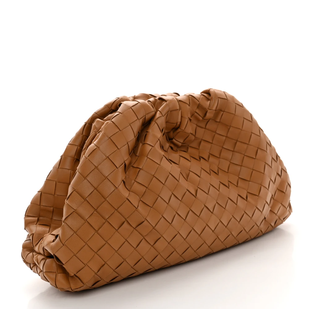 Lushentic Grade Replica Bags Maxi Intrecciato Oversized Clutch Caramel - Image 3