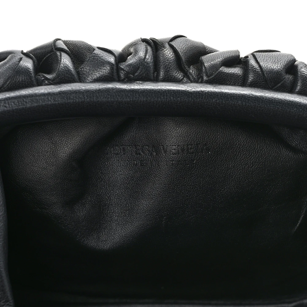 Lushentic Grade Bag: Medium Intrecciato Teen Pouch Black Nappa Leather - Image 2