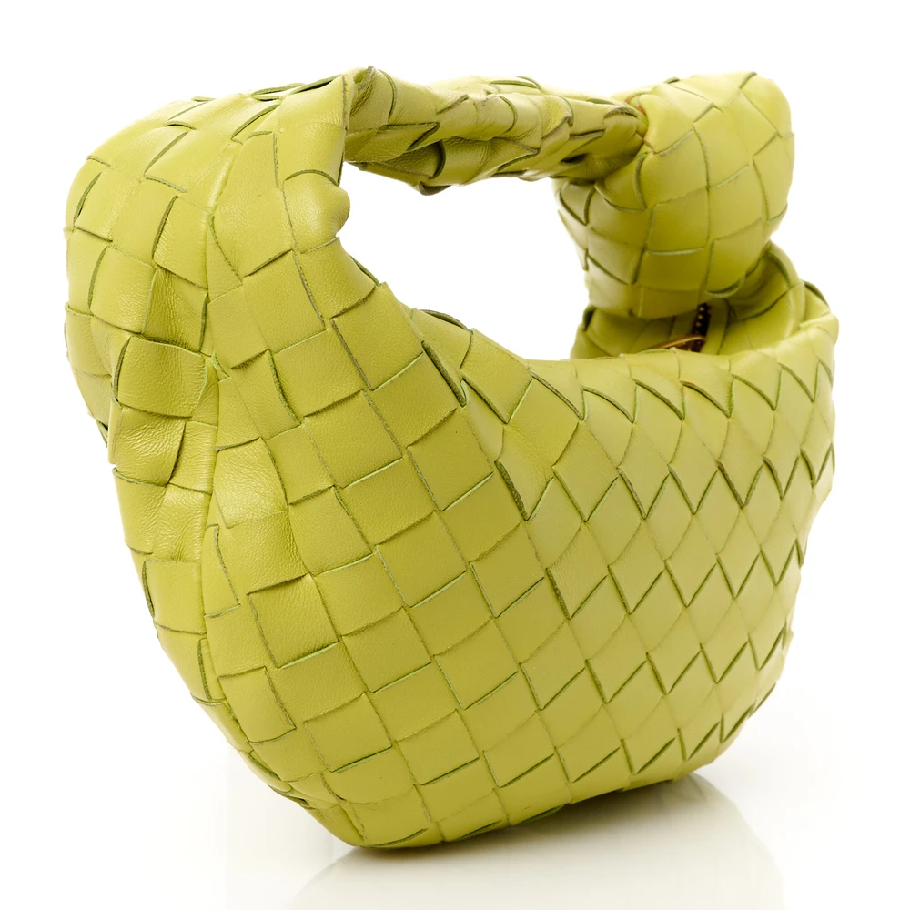 Lushentic Grade Designer Bags: Mini Intrecciato Jodie Kiwi Nappa - Image 3