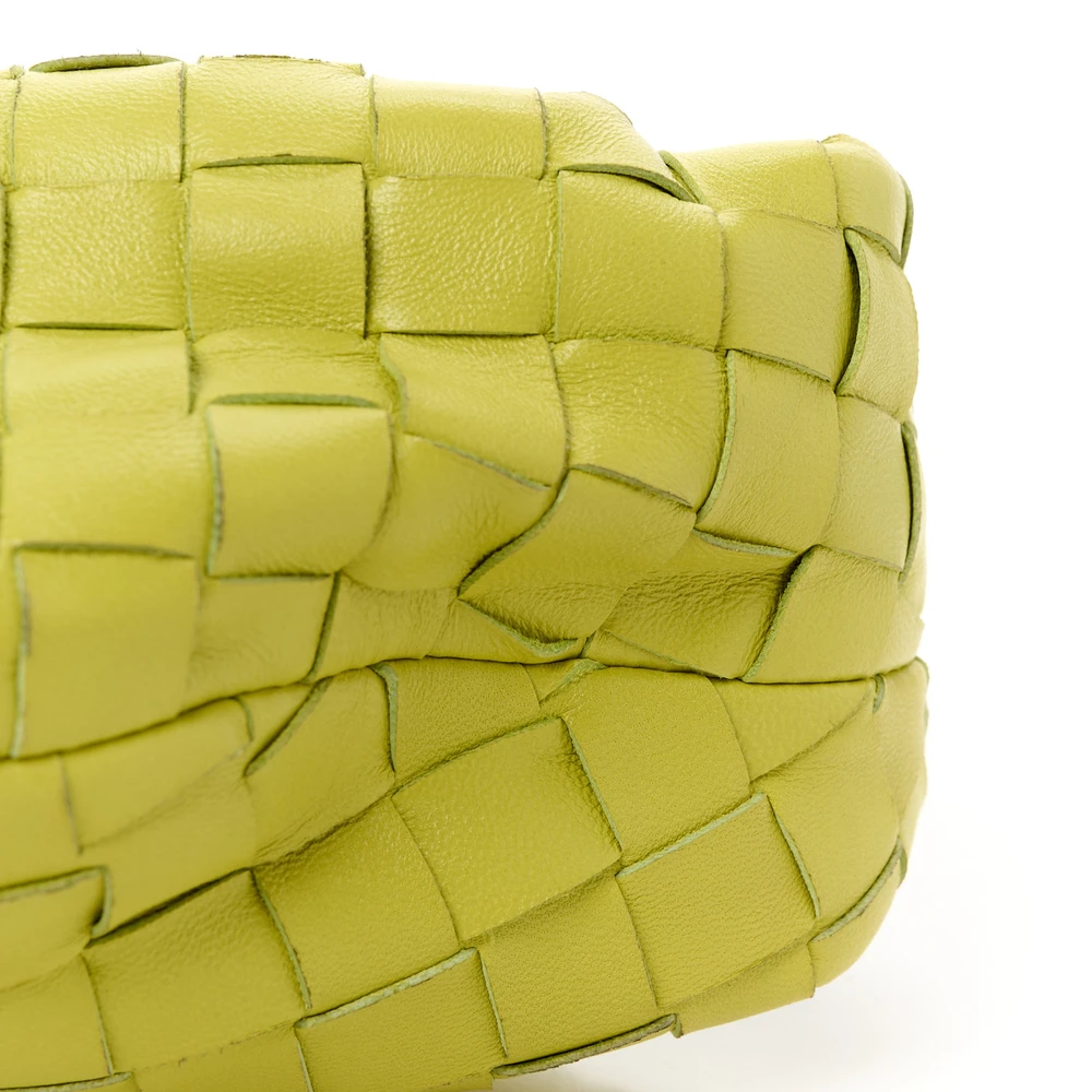 Lushentic Grade Designer Bags: Mini Intrecciato Jodie Kiwi Nappa - Image 9