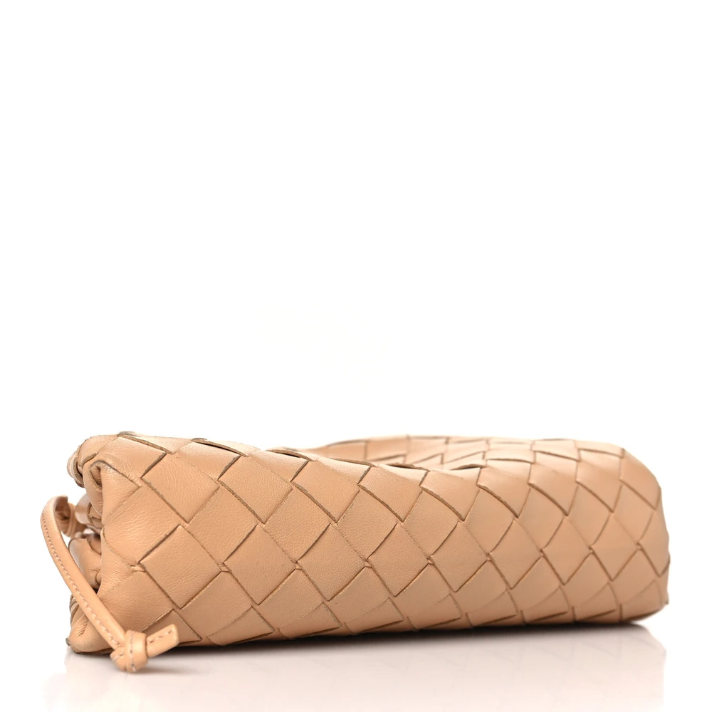 Lushentic Grade Replicas Mini Intrecciato The Pouch Almond Nappa Leather - Image 6