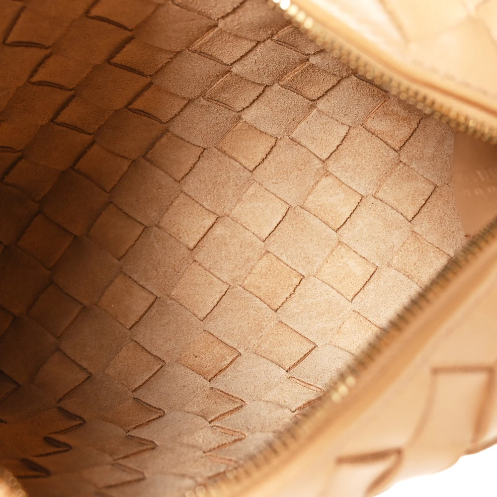 Lushentic Handbags Mini Loop Camera Bag in Almond Nappa Leather - Image 7