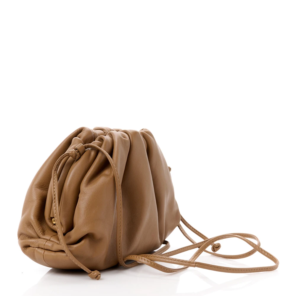 Lushentic Quality Handbags Mini Pouch in Cammello Butter Calfskin - Image 3