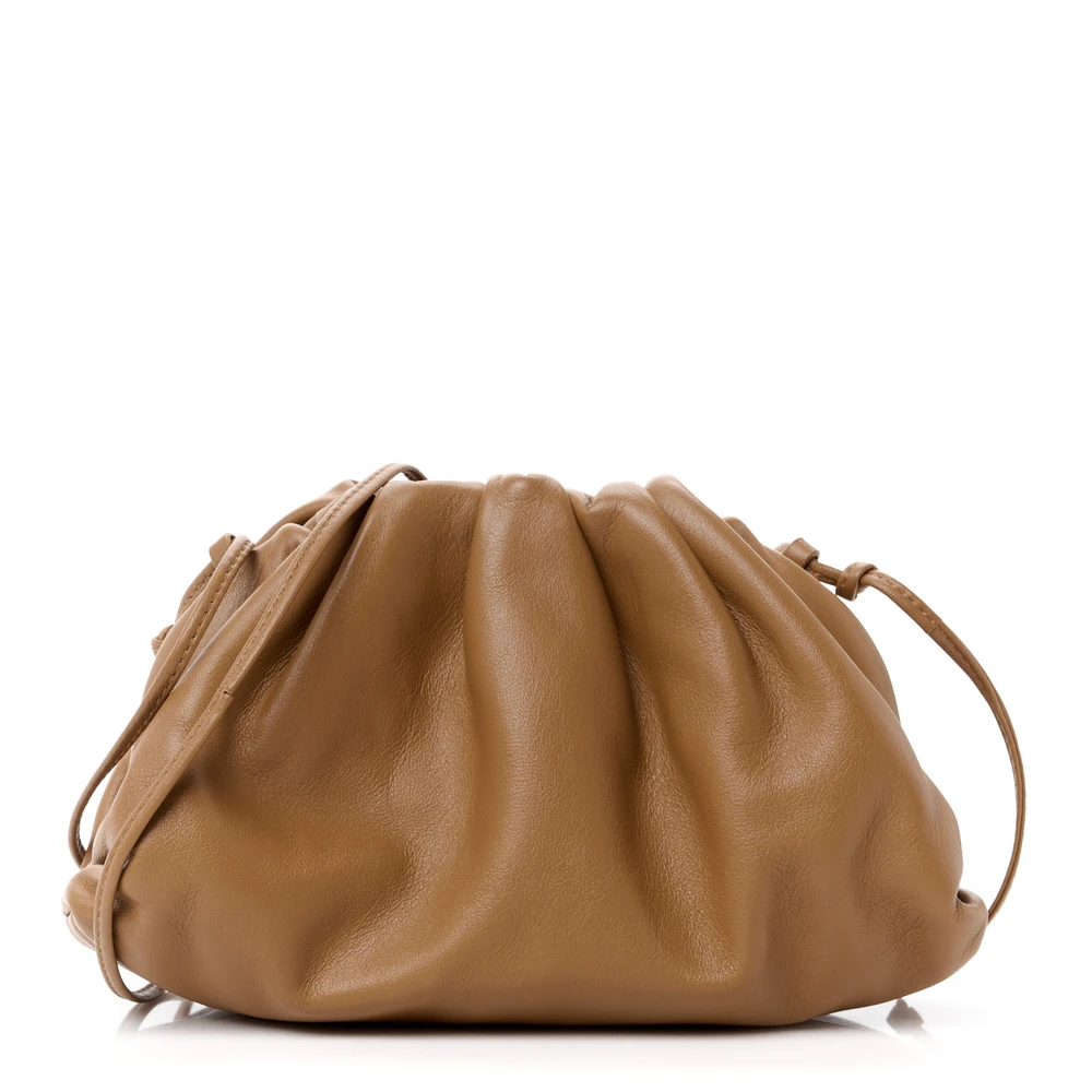 Lushentic Quality Handbags Mini Pouch in Cammello Butter Calfskin