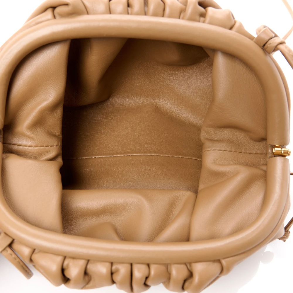 Lushentic Quality Handbags Mini Pouch in Cammello Butter Calfskin - Image 7