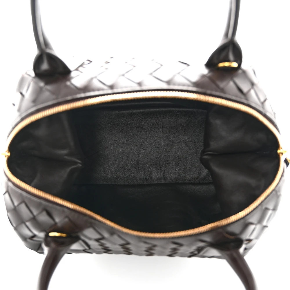 Lushentic Quality Handbags: Small Intrecciato Bauletto Fondant Nappa Leather - Image 7