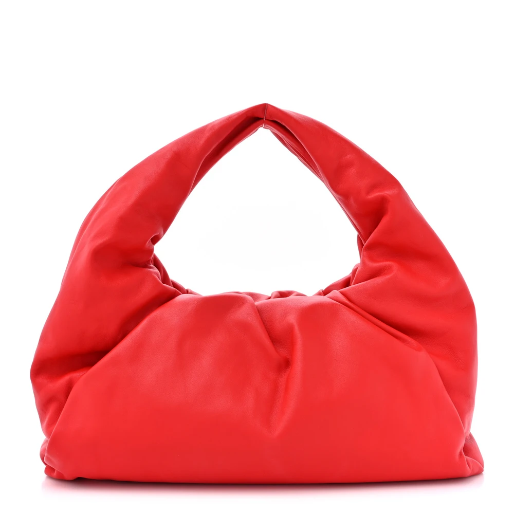 Lushentic Quality Handbags - Small Shoulder Pouch in Red Leather
