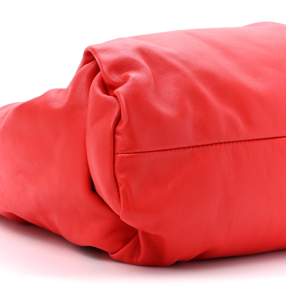 Lushentic Quality Handbags - Small Shoulder Pouch in Red Leather - Image 5