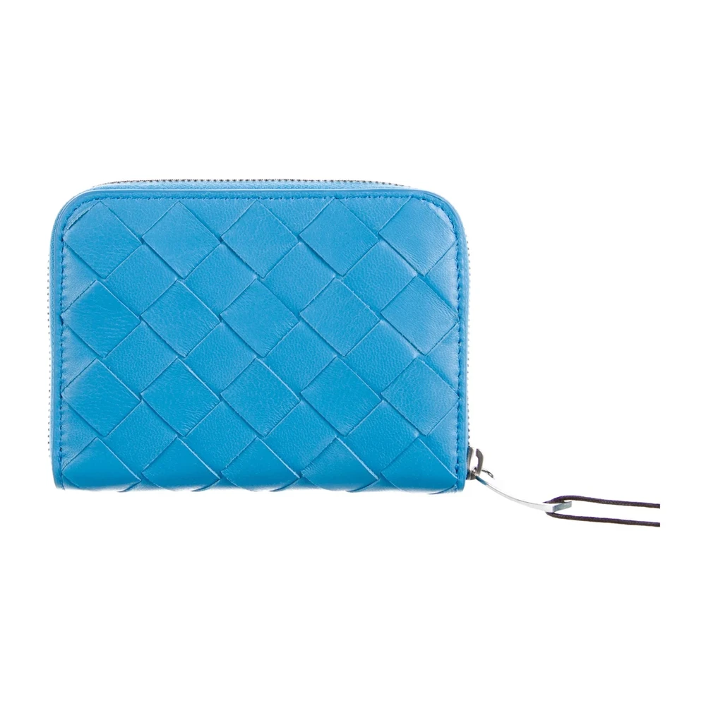 Lushentic Grade Small Wallet in Blue Nappa Leather with Silver Hardware - Image 2