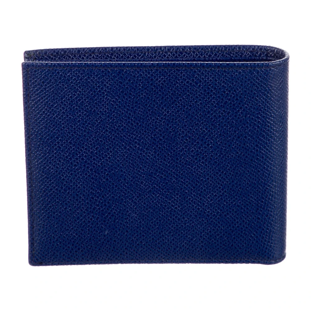 Lushentic Bags Medium Bifold Wallet - Blue Urban Grained Calfskin Leather - Image 2