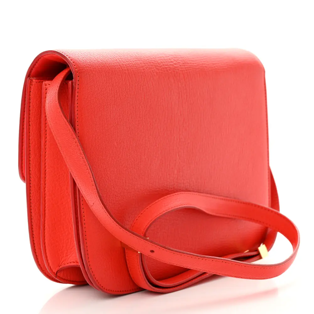 Lushentic Reviews Medium Classic Box Flap Bag in Alizarin Goatskin Leather - Image 3