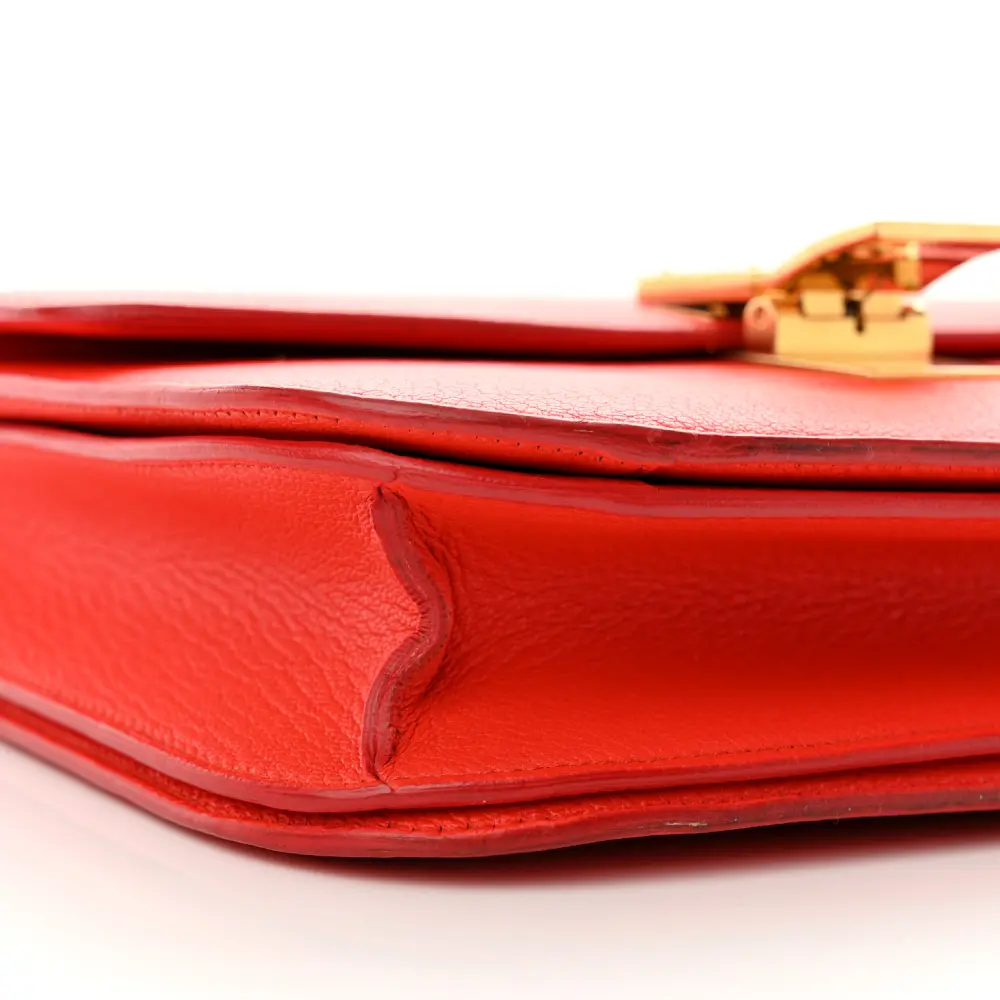 Lushentic Reviews Medium Classic Box Flap Bag in Alizarin Goatskin Leather - Image 4