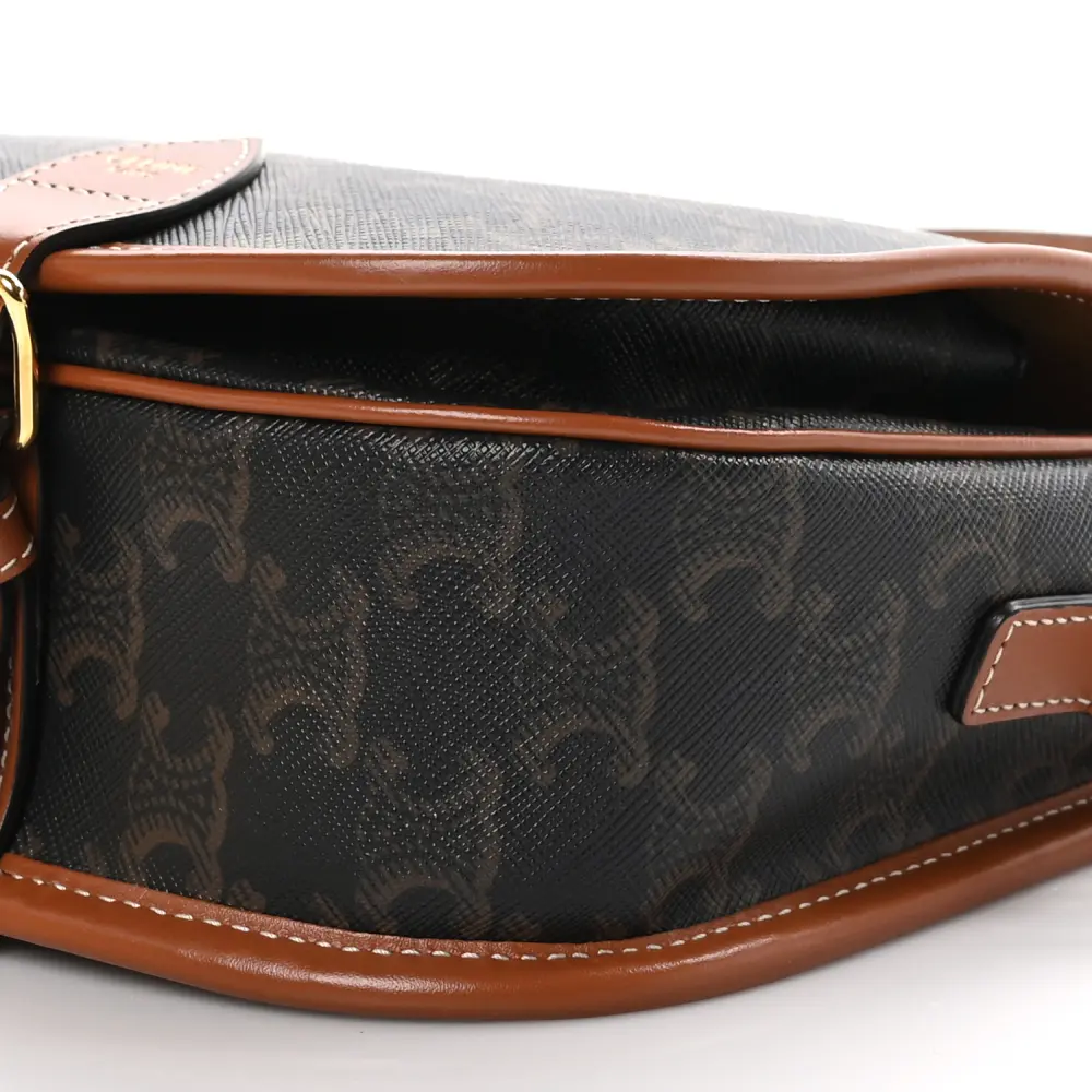 Lushentic Grade Medium Folco Bag Tan Triomphe Canvas - Image 4