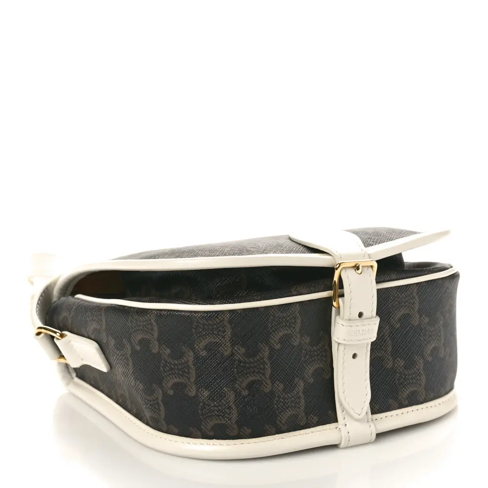 Lushentic Quality Handbags: Medium Folco Bag in White Canvas - Image 6