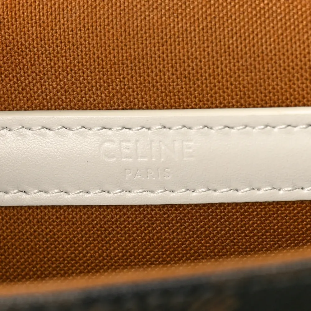 Lushentic Quality Handbags: Medium Folco Bag in White Canvas - Image 2