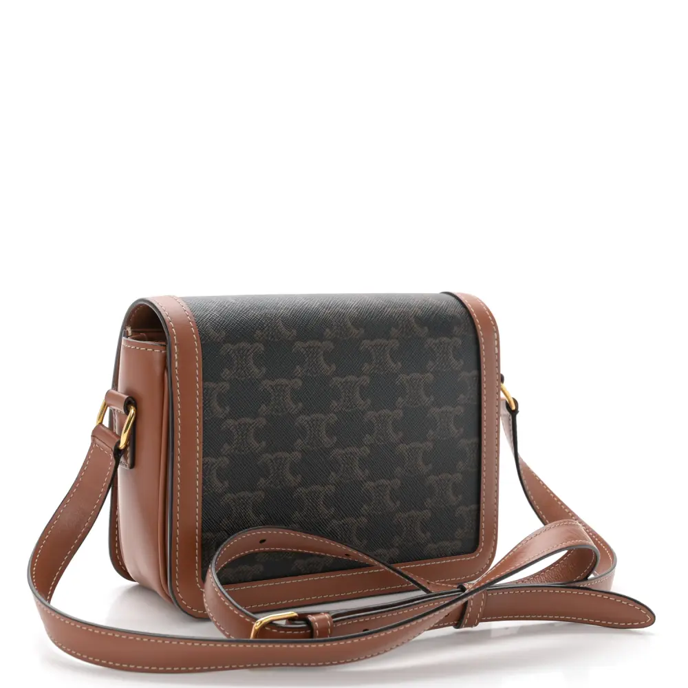 Lushentic Quality Handbags - Teen Triomphe Bag in Tan Calfskin - Image 3