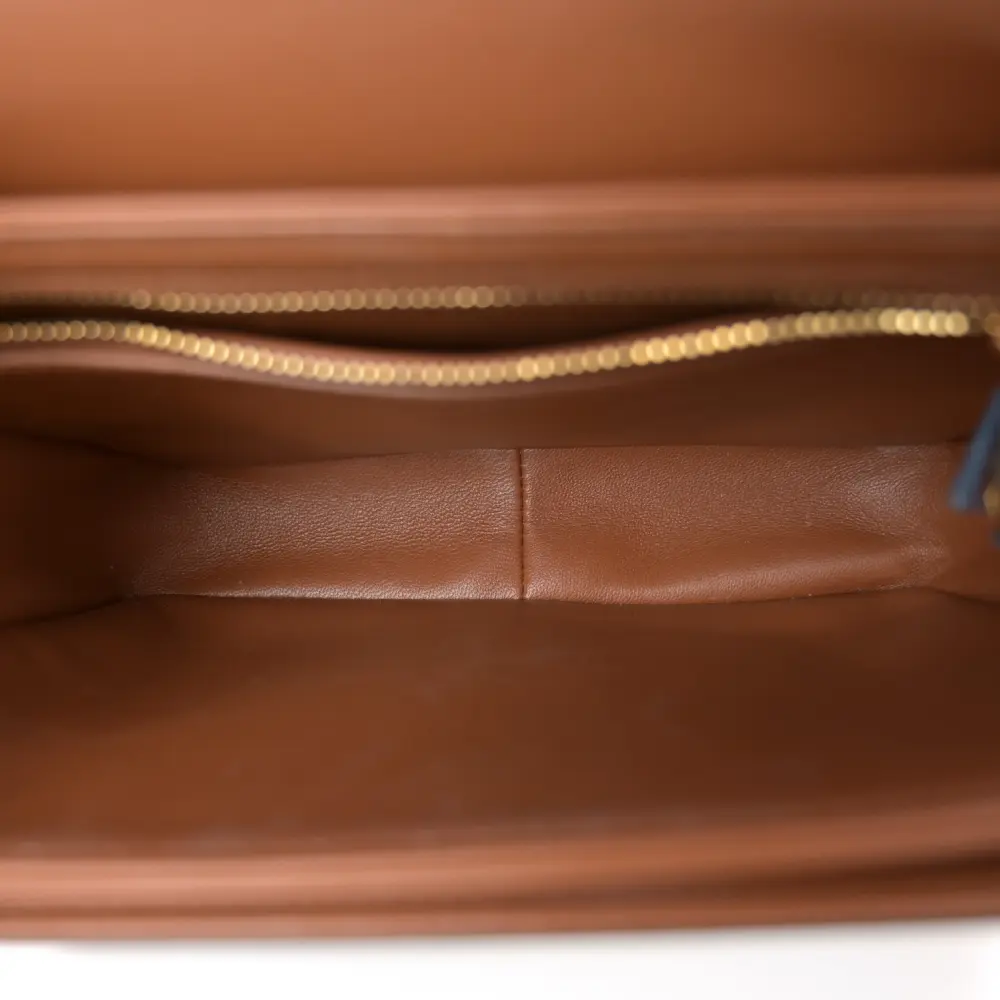 Lushentic Quality Handbags - Teen Triomphe Bag in Tan Calfskin - Image 7