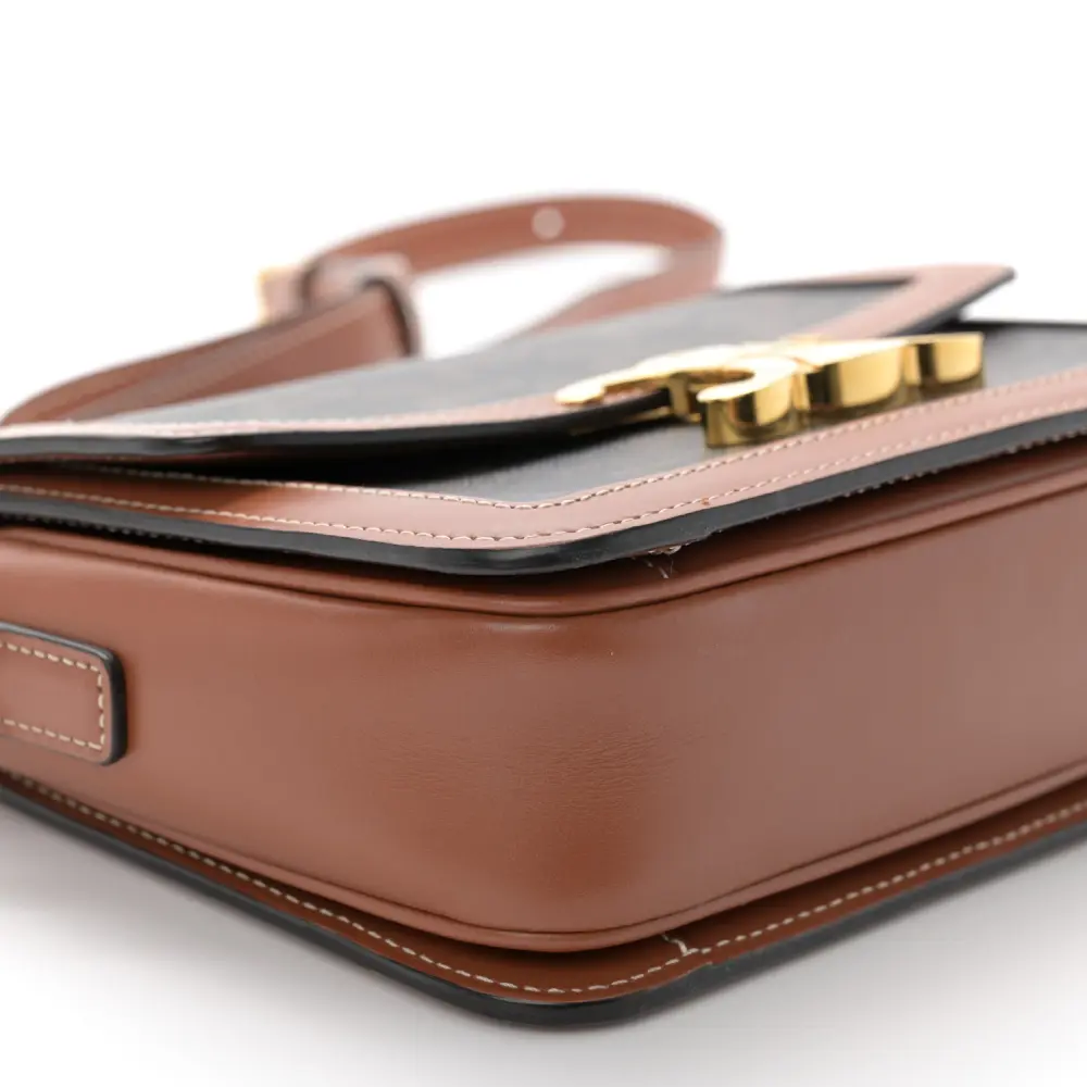 Lushentic Quality Handbags - Teen Triomphe Bag in Tan Calfskin - Image 4