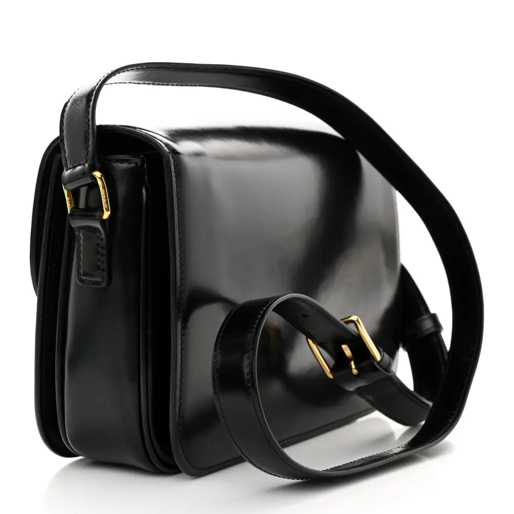 Buy Lushentic Grade Bags Medium Triomphe Black Shiny Calfskin - Image 3