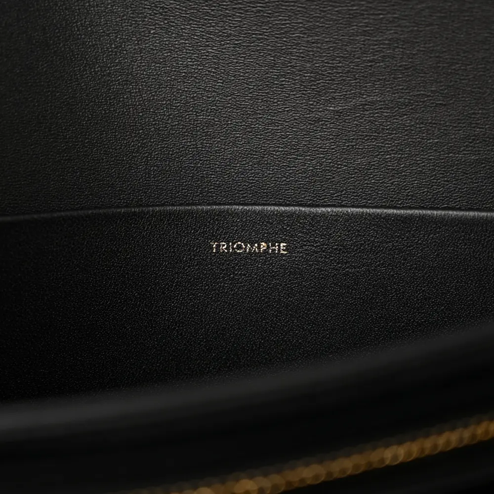 Buy Lushentic Grade Bags Medium Triomphe Black Shiny Calfskin - Image 8