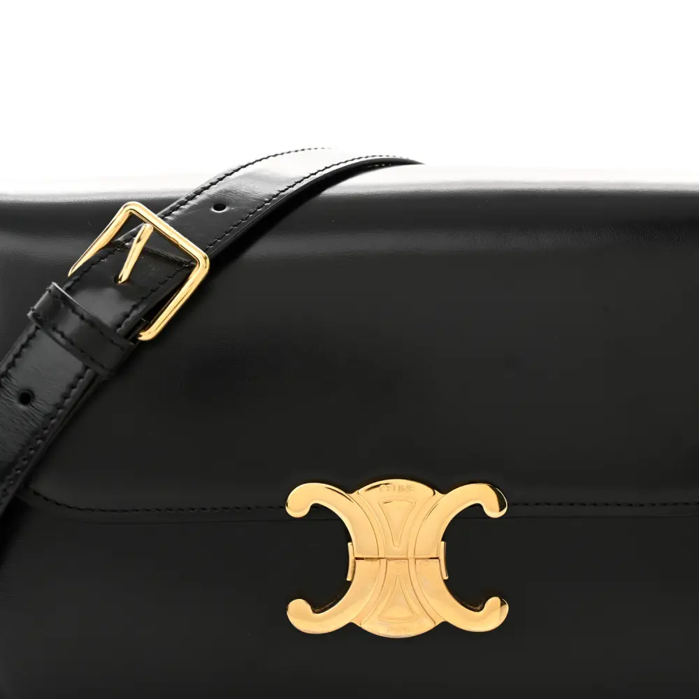 Buy Lushentic Grade Bags Medium Triomphe Black Shiny Calfskin - Image 9