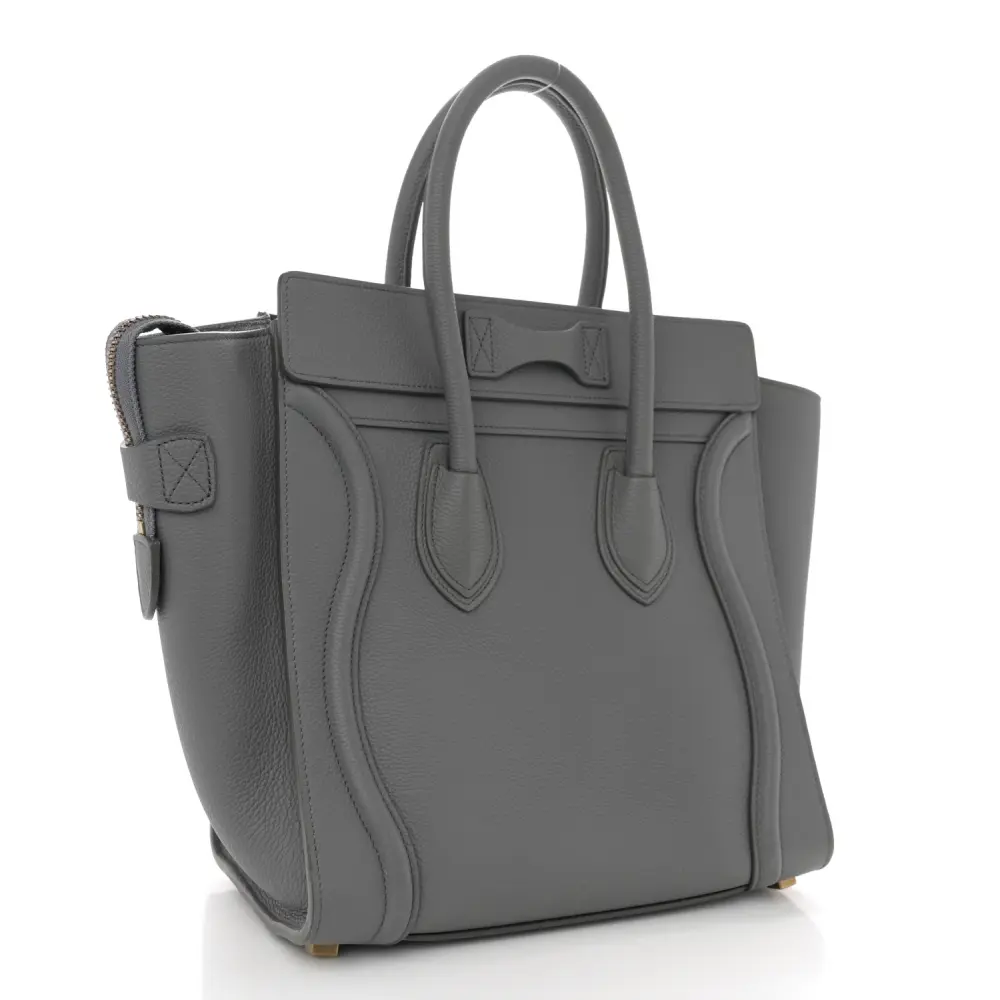 Lushentic Grade Designer Bags - Micro Luggage in Drummed Calfskin - Image 2