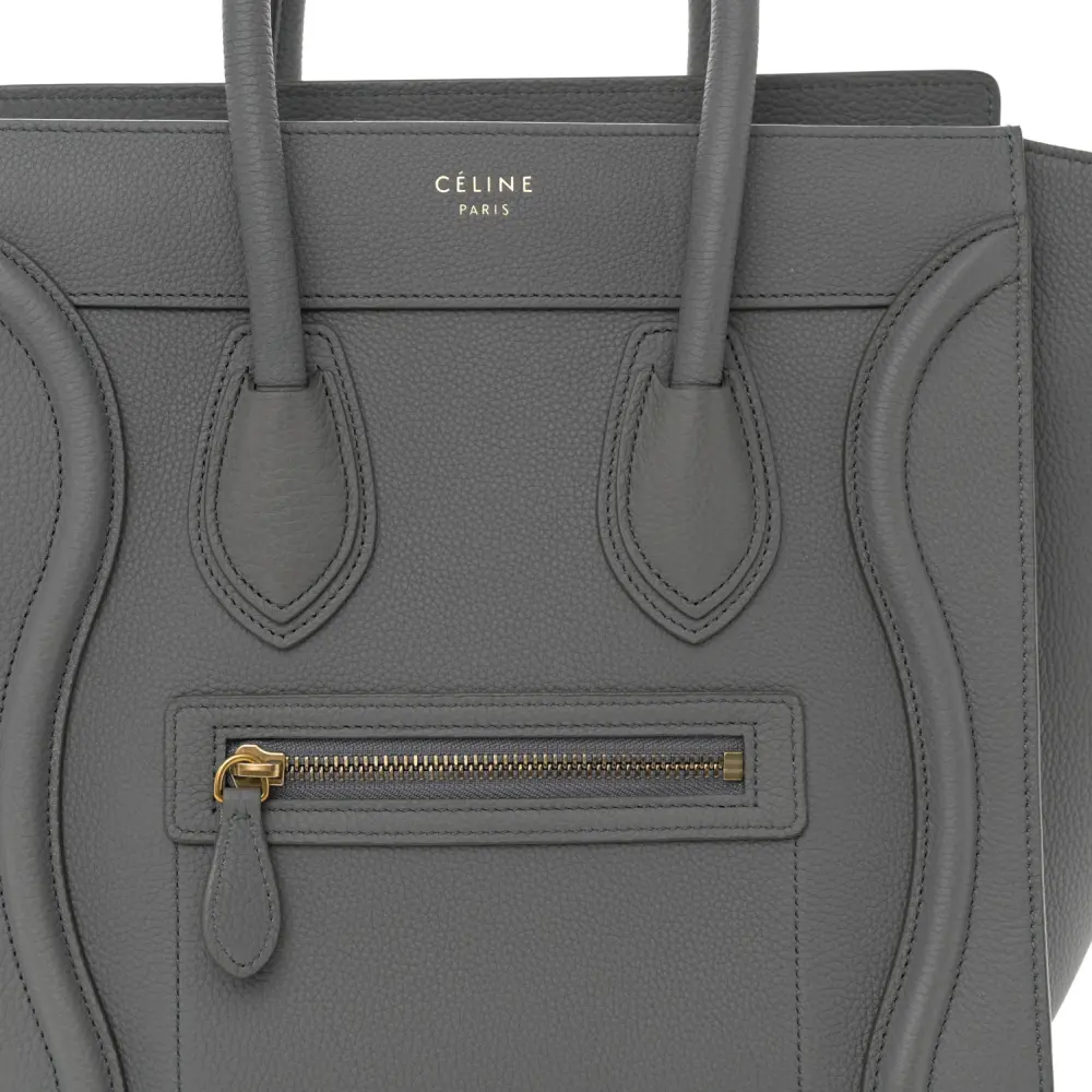 Lushentic Grade Designer Bags - Micro Luggage in Drummed Calfskin - Image 8