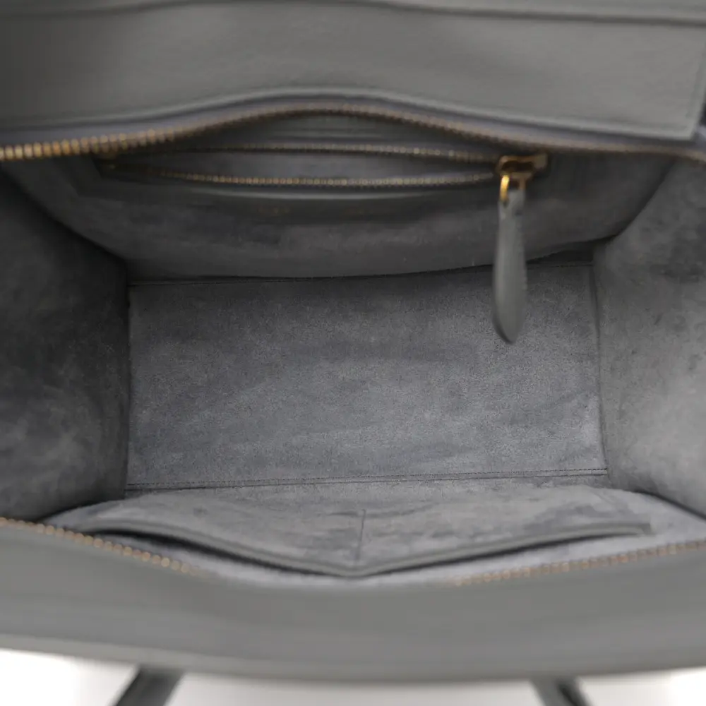 Lushentic Grade Designer Bags - Micro Luggage in Drummed Calfskin - Image 6