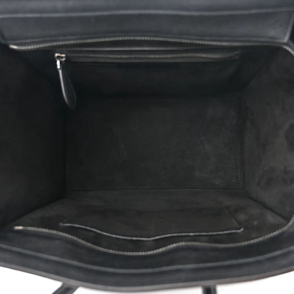 Lushentic Reviews Mini Luggage Bag Black Drummed Calfskin Leather - Image 7