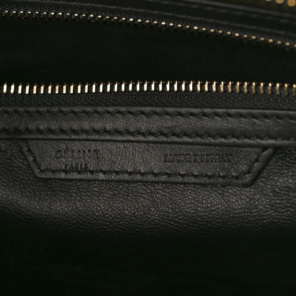 Lushentic Replica Mini Luggage Bag Black Smooth Calfskin Leather - Image 2