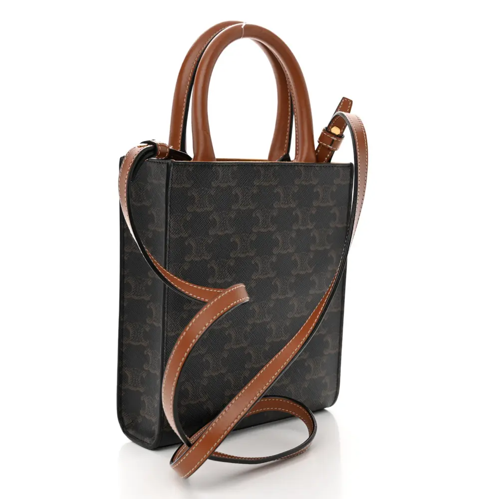 Lushentic Designer Bags - Mini Vertical Canvas Elegance - Image 3