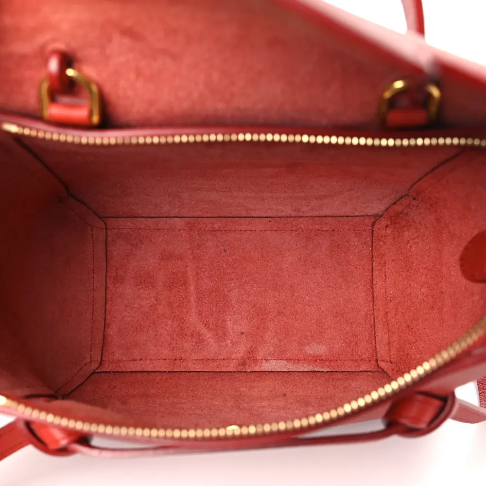 Lushentic Grade Replica Nano Belt Bag in Coquelicot Calfskin - Image 7