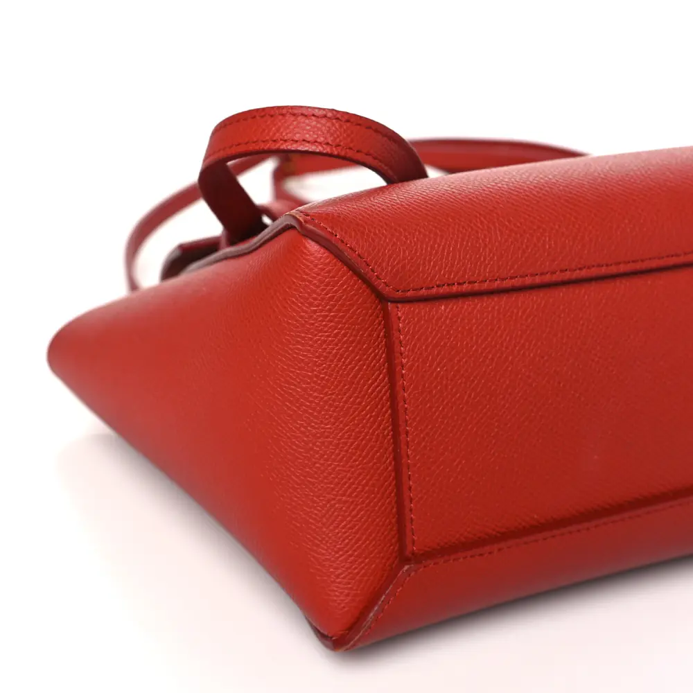 Lushentic Grade Replica Nano Belt Bag in Coquelicot Calfskin - Image 4