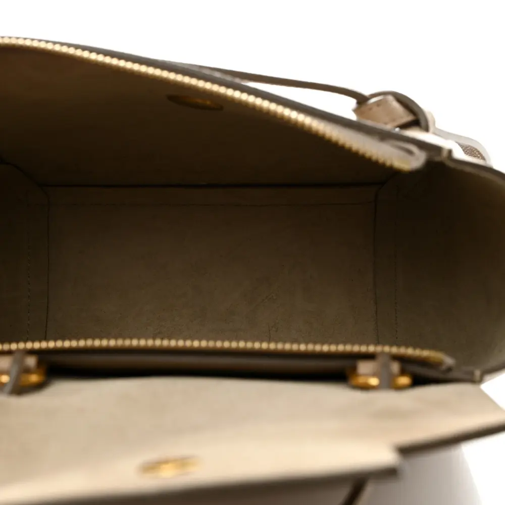 Lushentic Designer Nano Belt Bag in Light Taupe Leather - Image 7