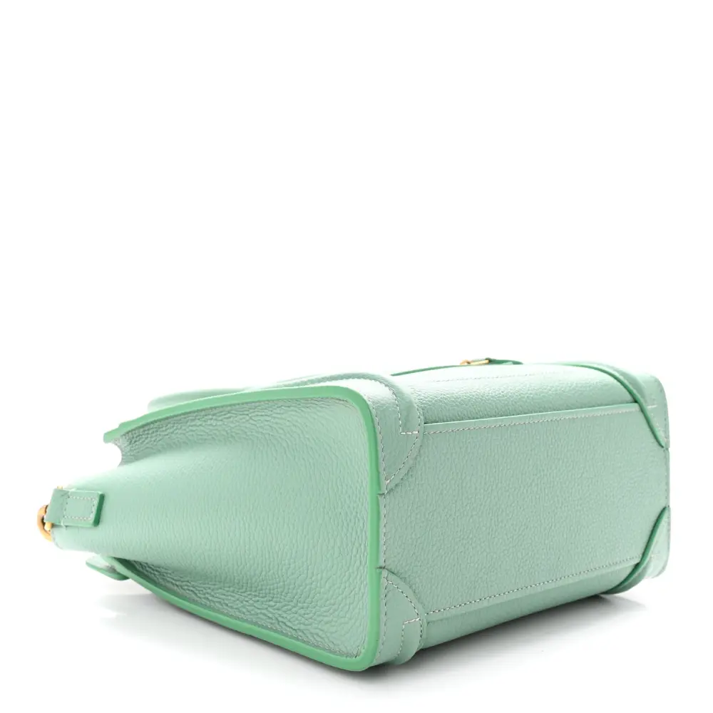 Lushentic Quality Bags - Nano Luggage Bag in Ice Mint Leather - Image 6