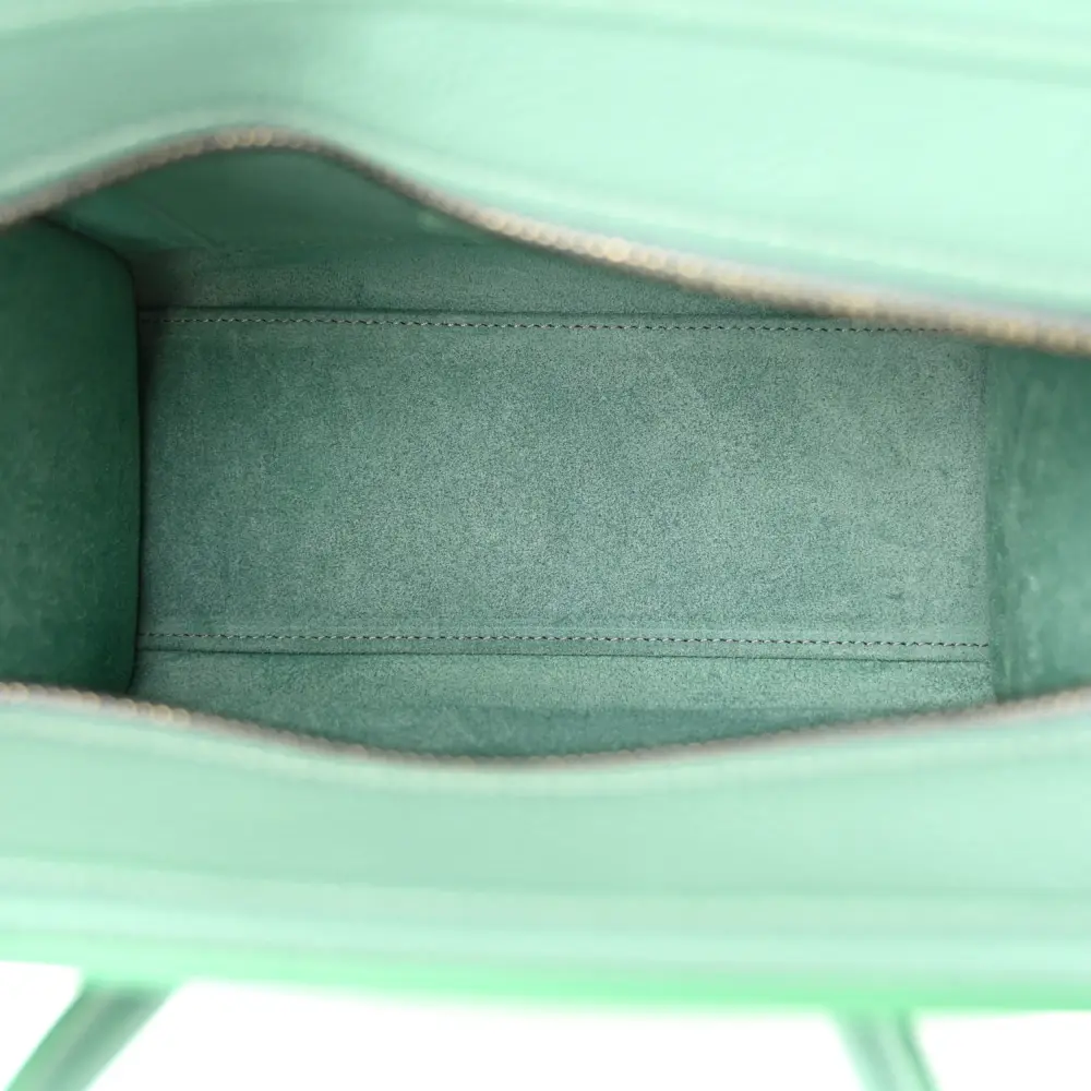 Lushentic Quality Bags - Nano Luggage Bag in Ice Mint Leather - Image 7